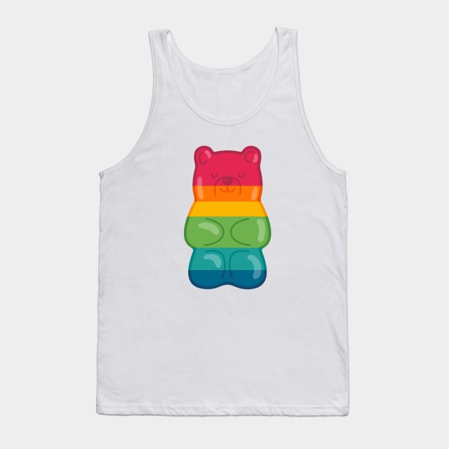 Rainbow Gummy Bear Tank Top by AndyWestface